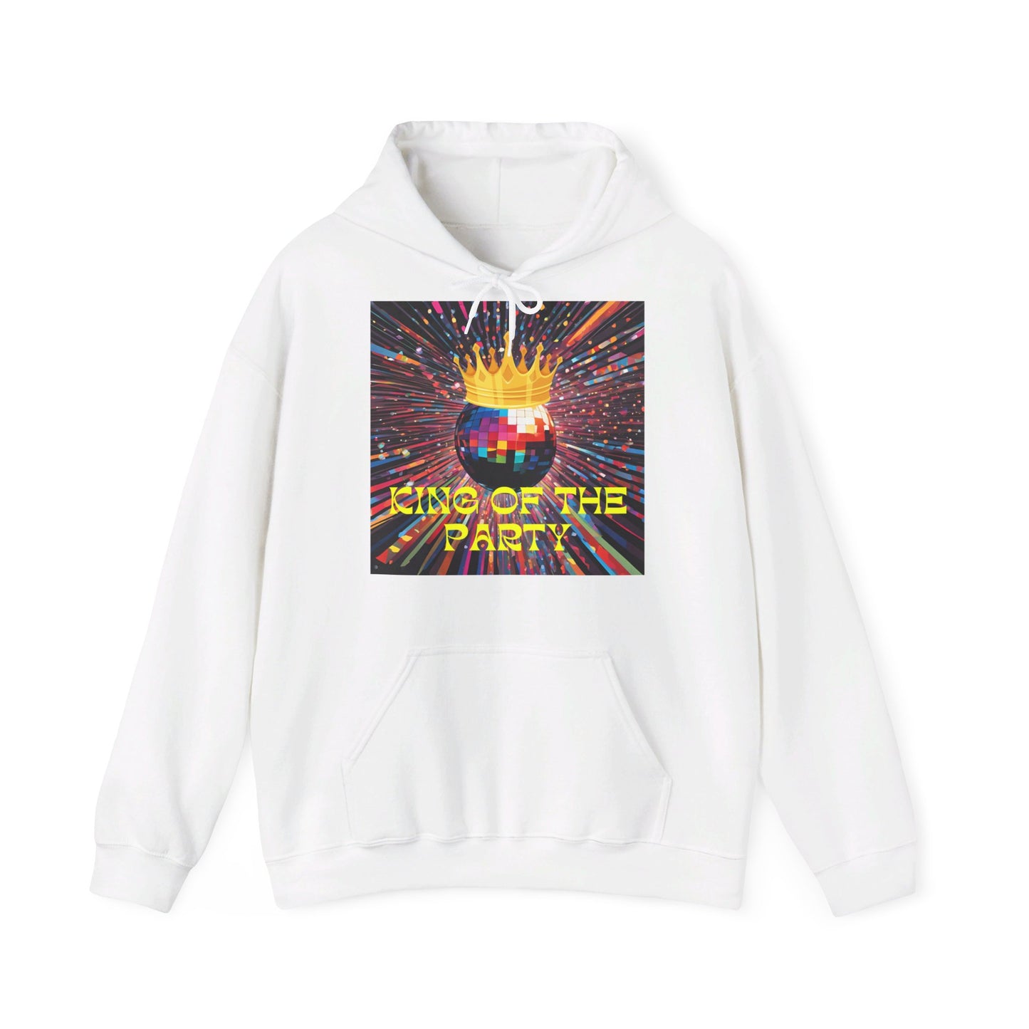 King Of The Party Themed Men Hoodie