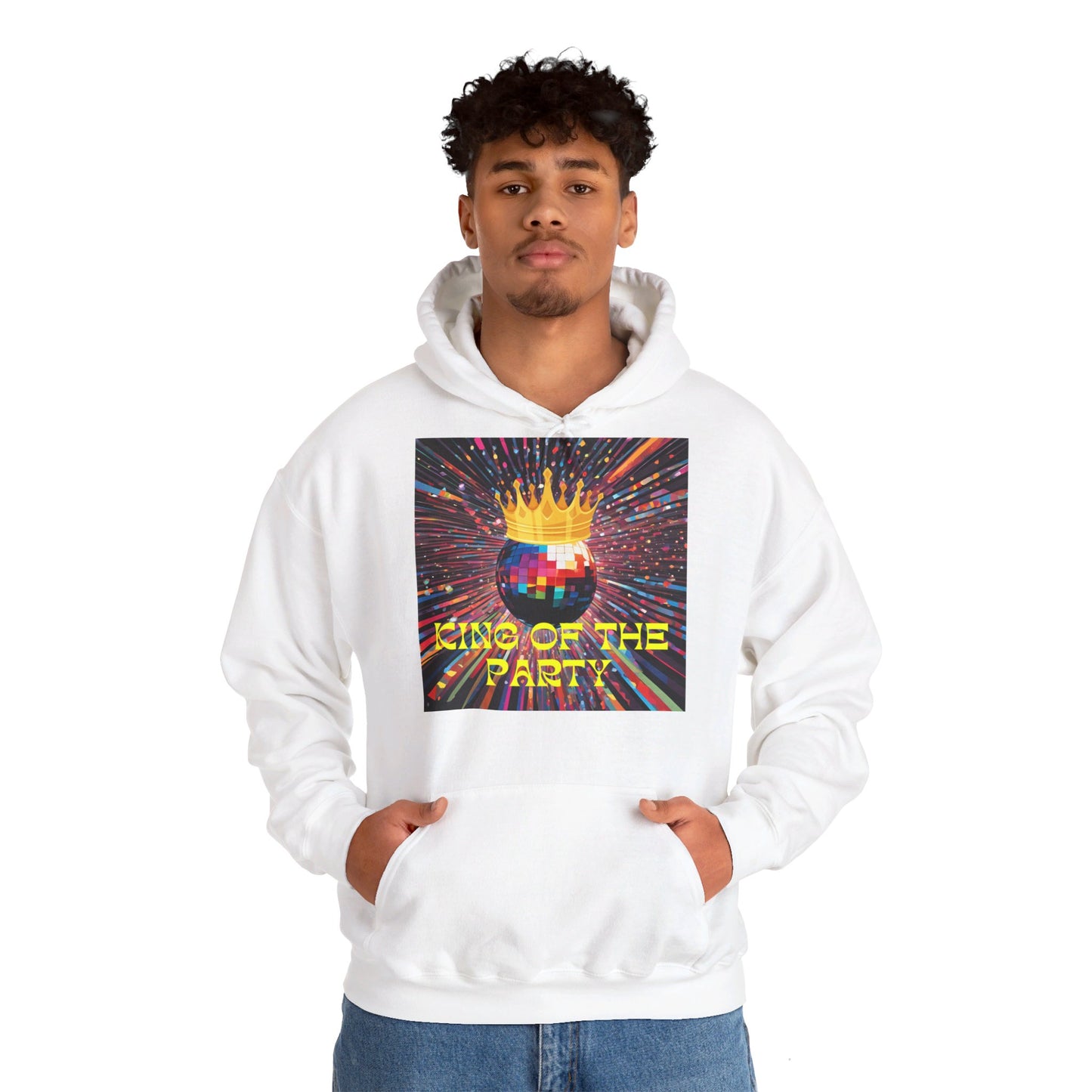 King Of The Party Themed Men Hoodie