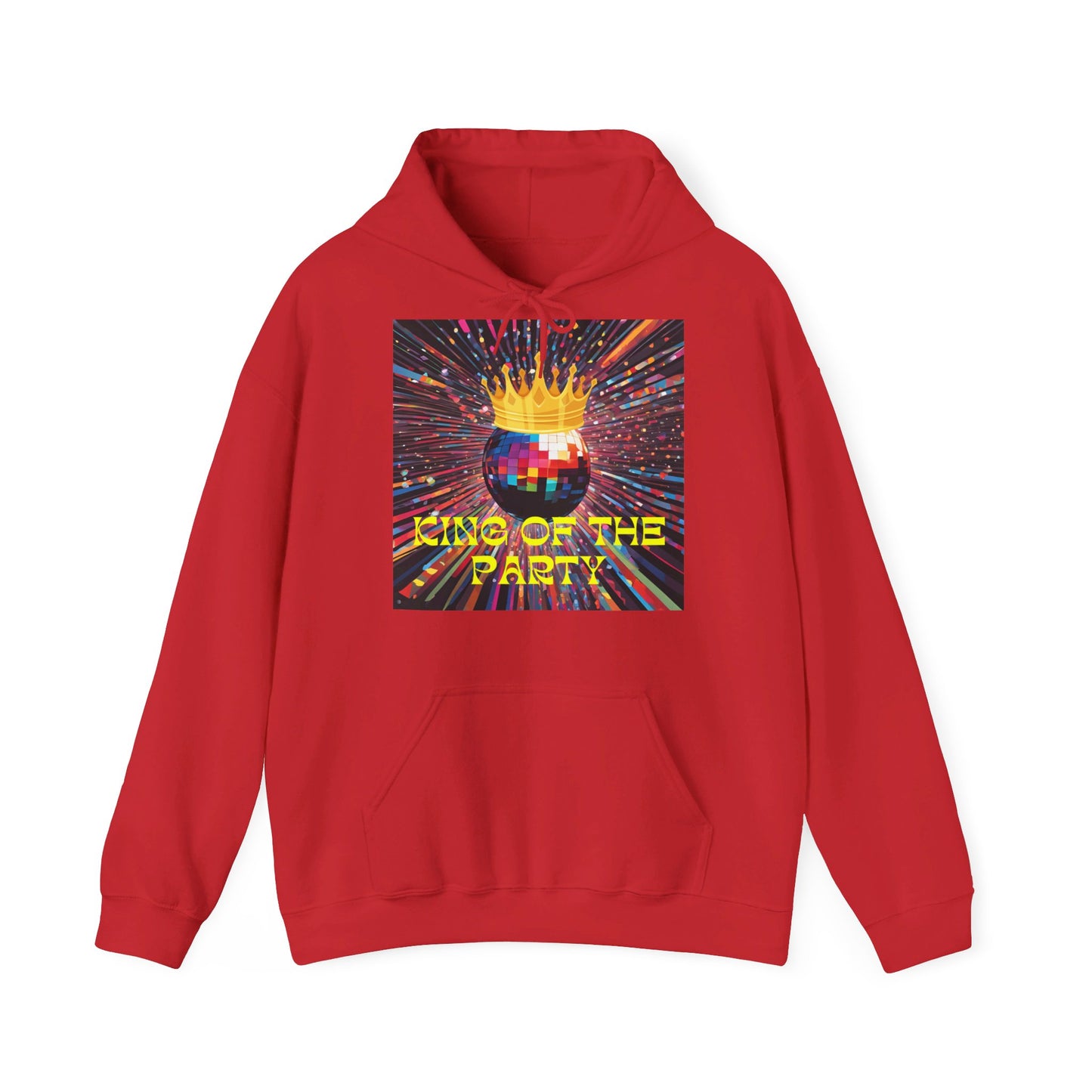 King Of The Party Themed Men Hoodie