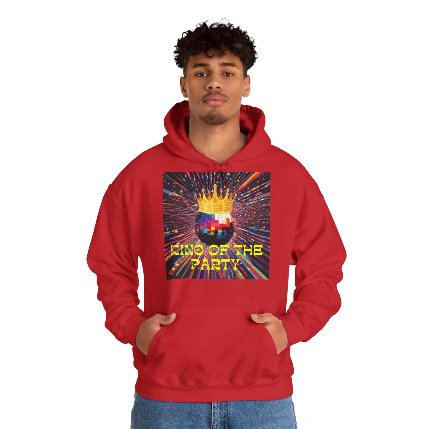 King Of The Party Themed Men Hoodie