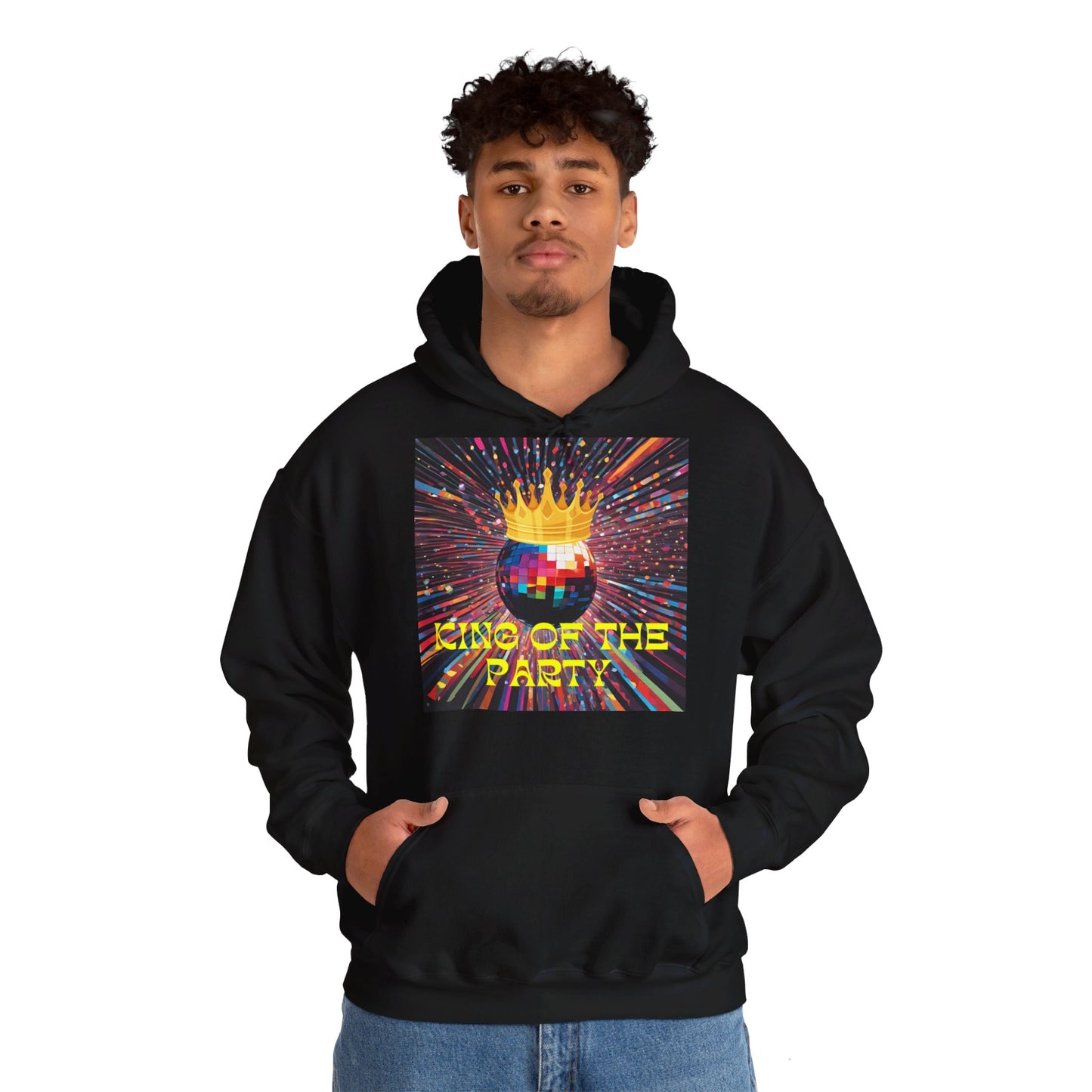 King Of The Party Themed Men Hoodie