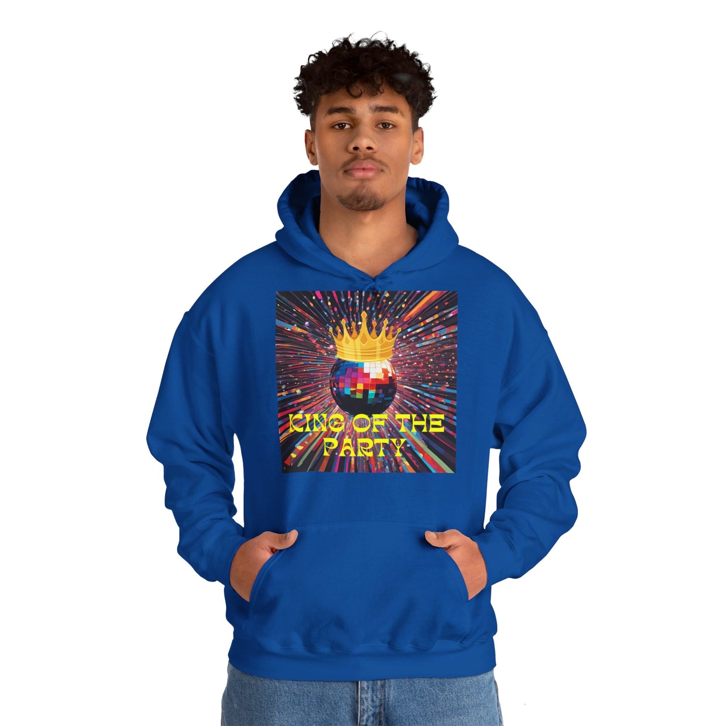 King Of The Party Themed Men Hoodie